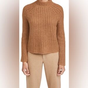 Vince Marled Shaker Stitch Raglan Sleeve Sweater in Ambrite Medium Retail $425